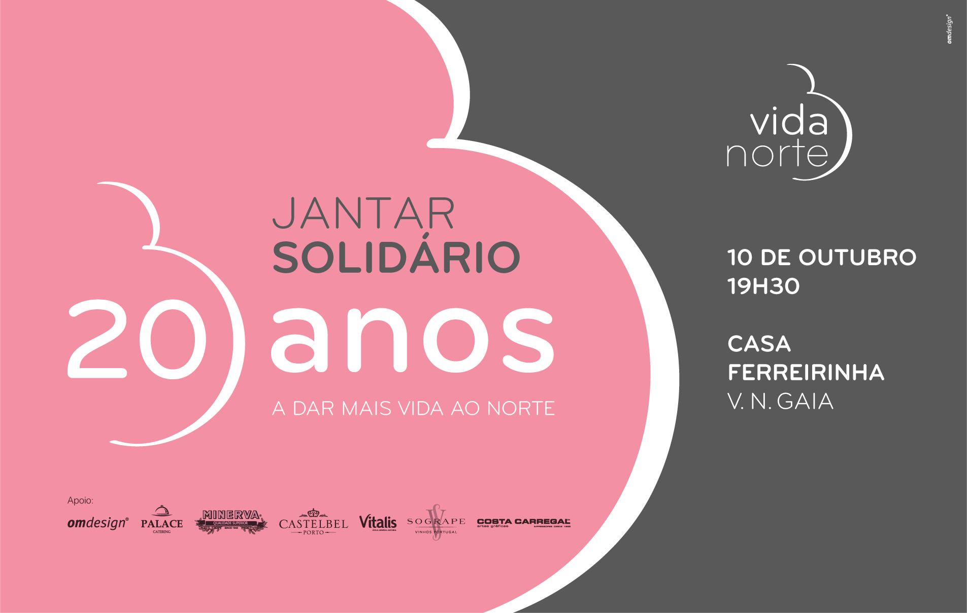 Jantar Solidário 20 Anos Vida Norte